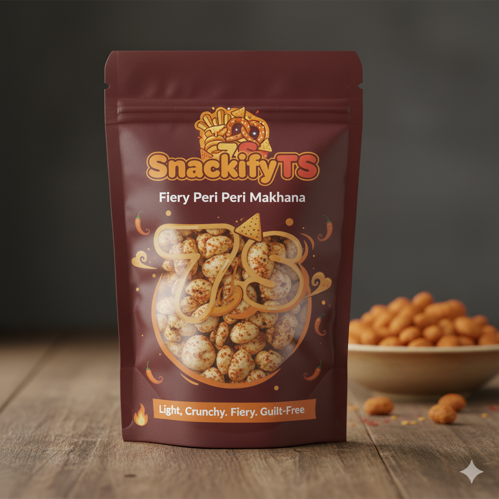 Snackify7TS Fiery Peri Peri Makhana